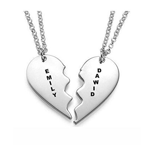 Breakable Heart Name Necklace Sterling Silver