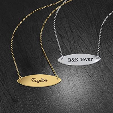 Heart Infinity Name Necklace 18k Gold Plated