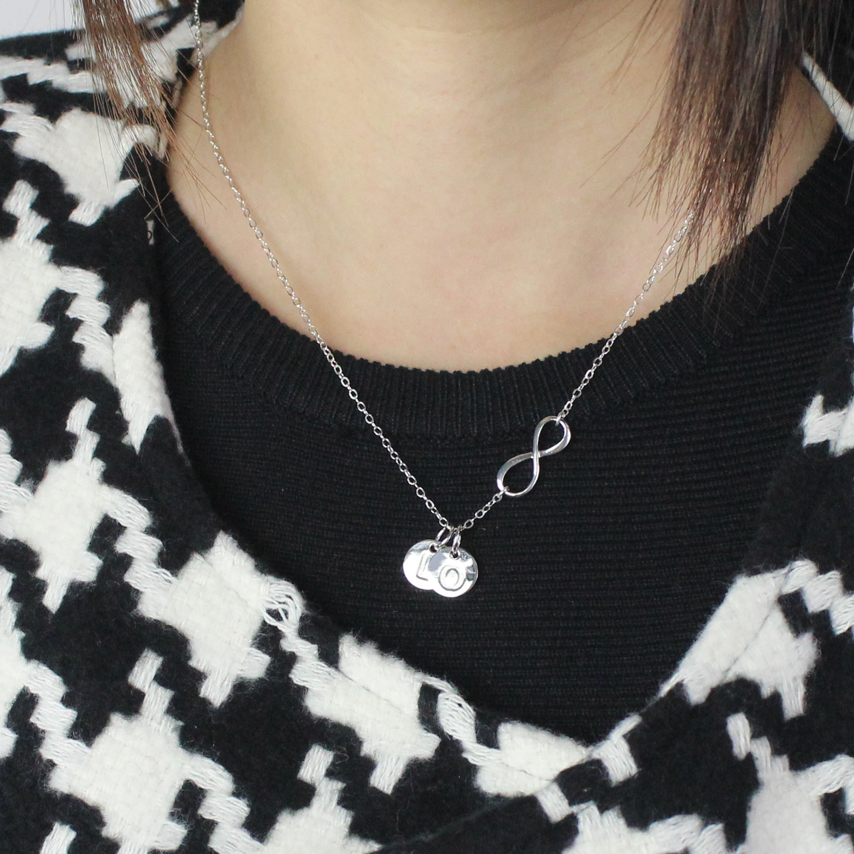 Custom Infinity Initial Necklace