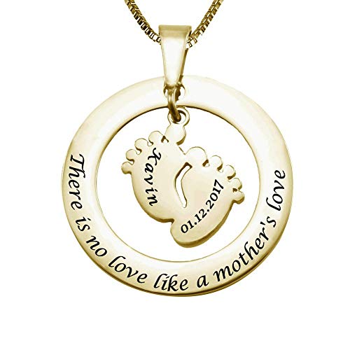 New Mom I Love You to the Moon and Back 18k Gold Plated