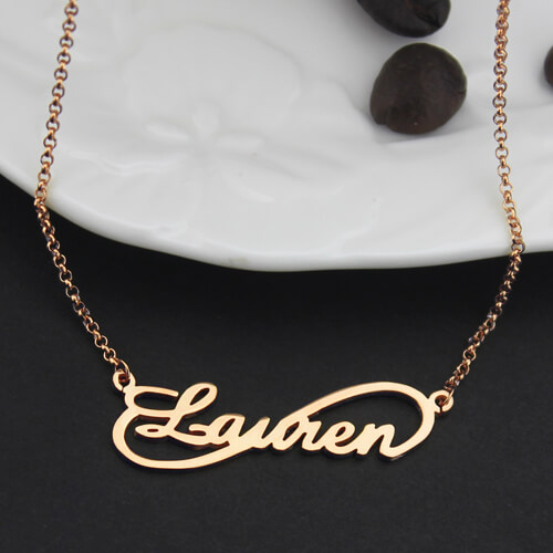 Unique Infinity Style Name Necklace