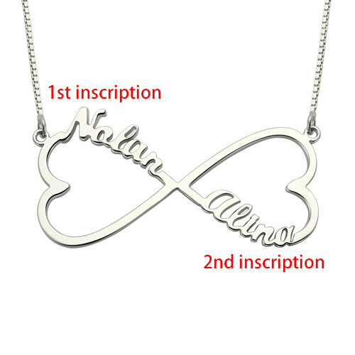 Personalized Heart Infinity Name Necklace